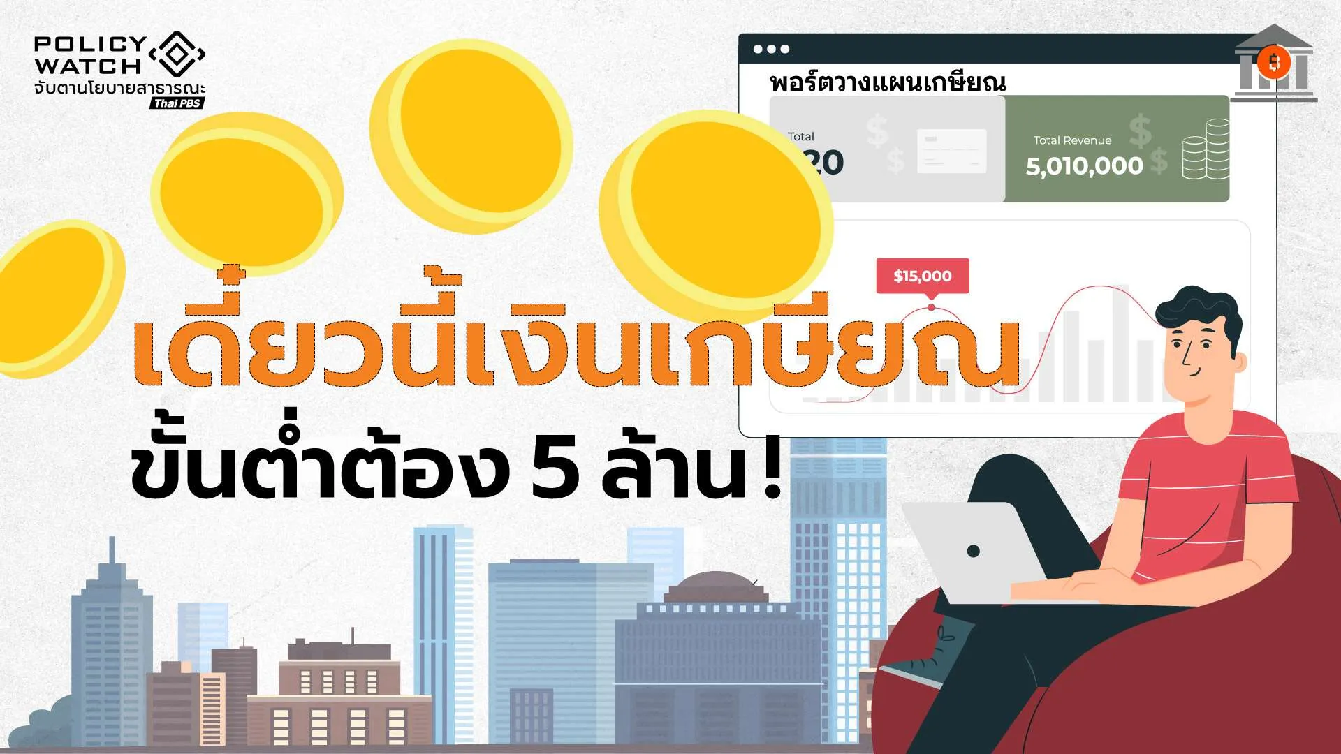 ชีวิตมนุษย์เงินเดือนบนความเสี่ยง เมื่อ”เงินเกษียณขั้นต่ำพึงมี”ต้อง 5 ล้าน