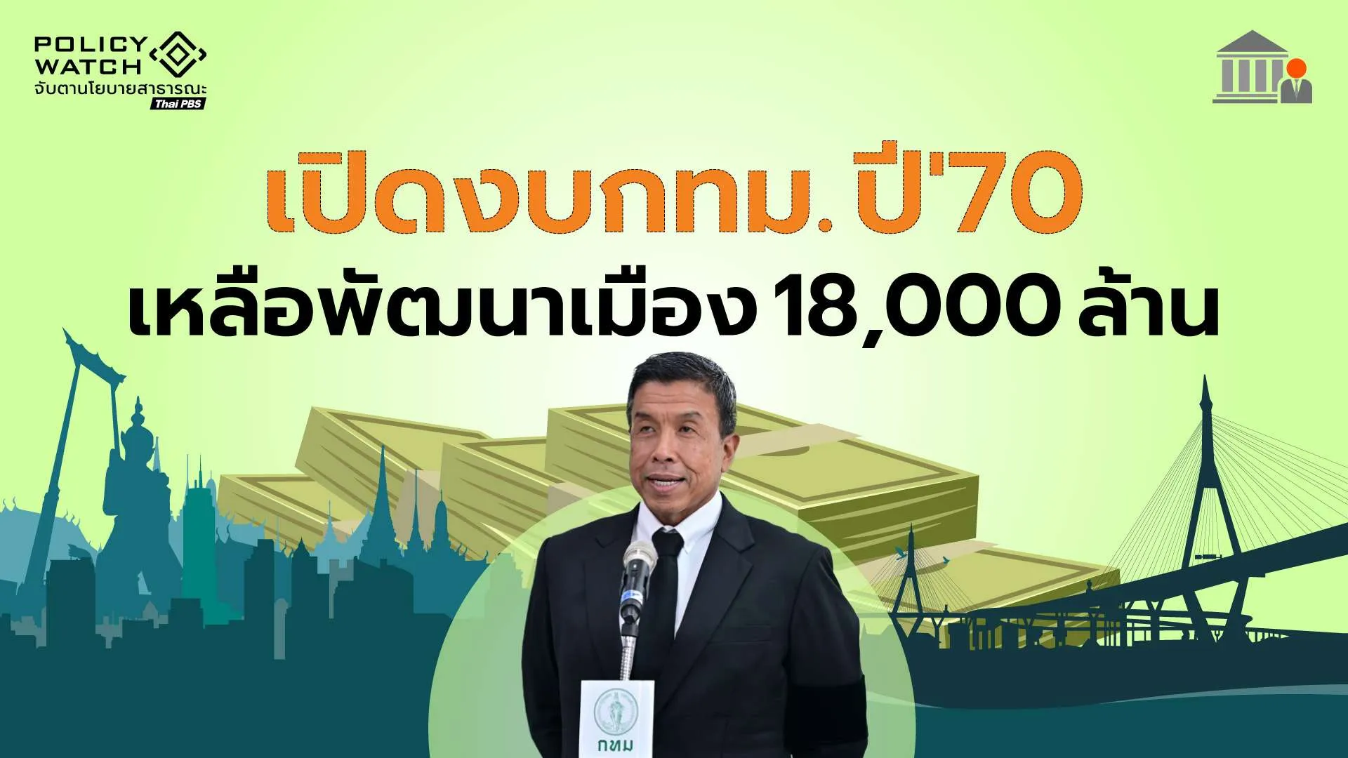 เจาะงบกทม.ปี’70 หนุน”9 ดี 9 ด้าน”สร้างอนาคตเมืองกรุง